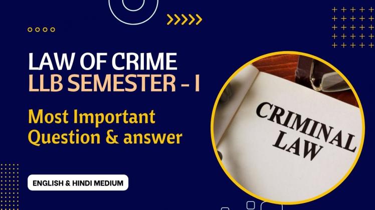 IPC - Law of Crime Sem I